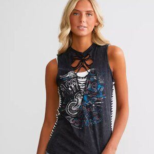 Affliction American Customs No Luck Motors Tank - Size Small (SKU #025)